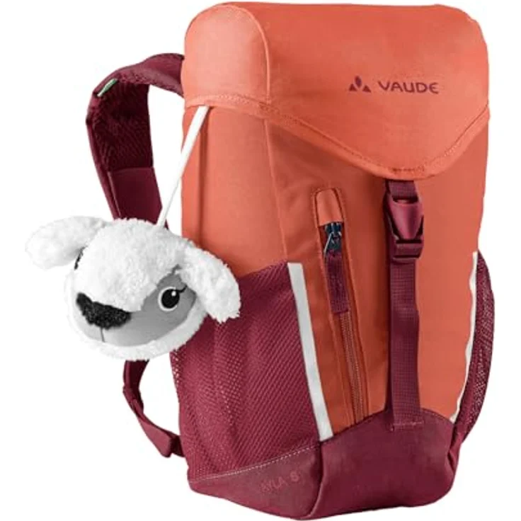 VAUDE Kinderrucksack Ayla für Mädchen & Jungen, rosa & rot, 6 L, wetterfest mit innovativem Tragesystem & reflektierenden Elementen – Bild 1