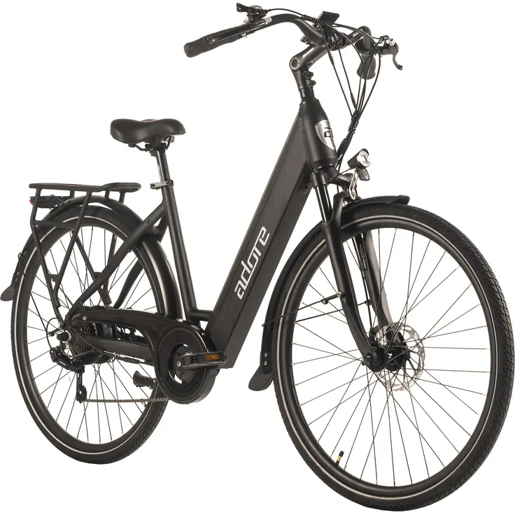Adore E-Citybike CV-180, E-Bike mit VINKA Heckmotor (50NM), 7-Gang SHIMANO Schaltung, 120 km Reichweite, Aluminiumrahmen 48 cm, ergonomisches Design