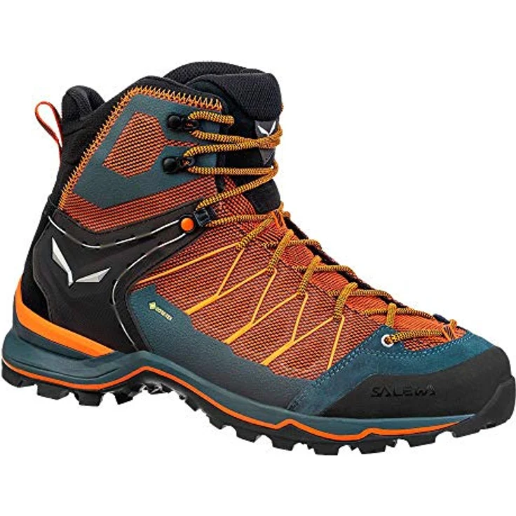 Salewa Mtn Trainer Lite Mid GTX, wasserdichter Herren Wanderschuh mit GORE-TEX® Futter, orange/schwarz, für Trekking und technische Wanderungen – Bild 1