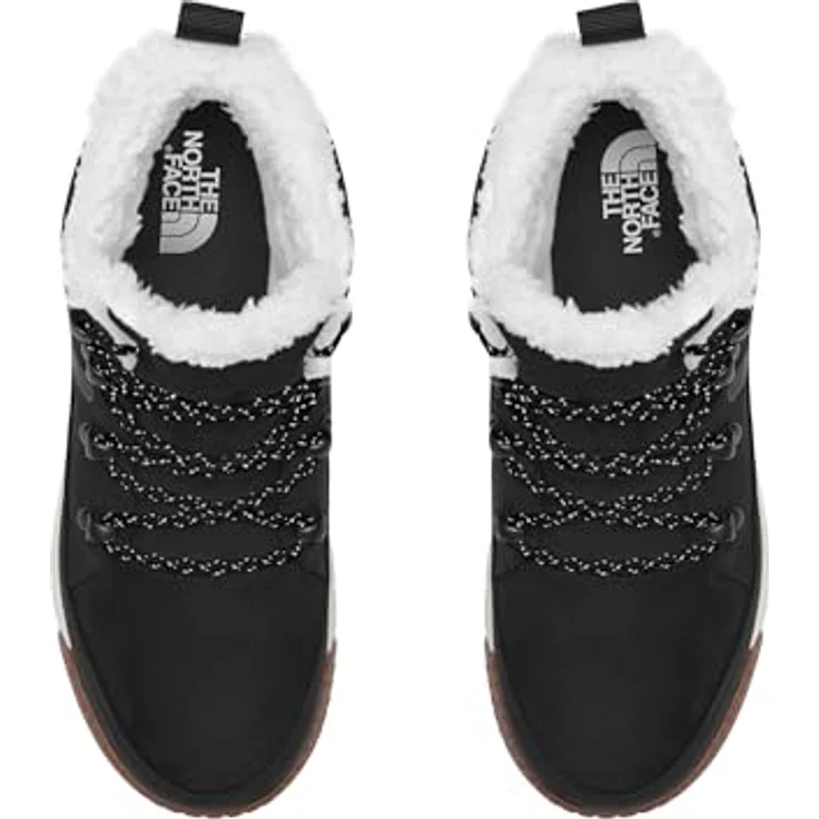 The North Face W SIERRA MID LACE WP, Wasserdichter und wärmender Wanderschuh für Damen mit knöchelhohem Schaft, Gummi-Sohle und Leder-Obermaterial – Bild 3