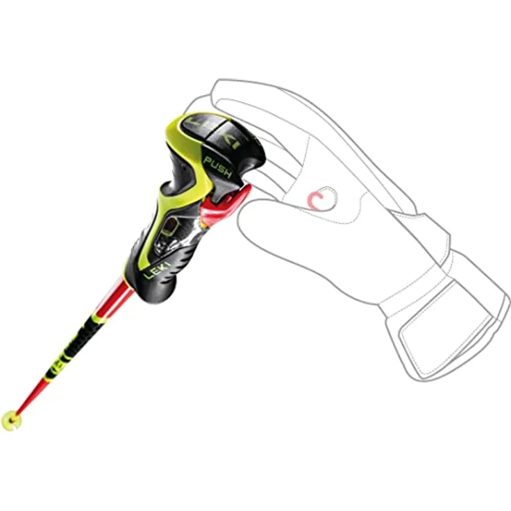 LEKI WCR TBS SL 3D Alpin Stöcke, 110 cm, mehrfarbig – Bild 5