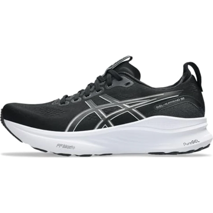 Asics GEL-Kayano 32, Laufschuhe für Herren mit GEL-Dämpfung, schwarz-weiß, Größe 42,5 EU – Bild 2