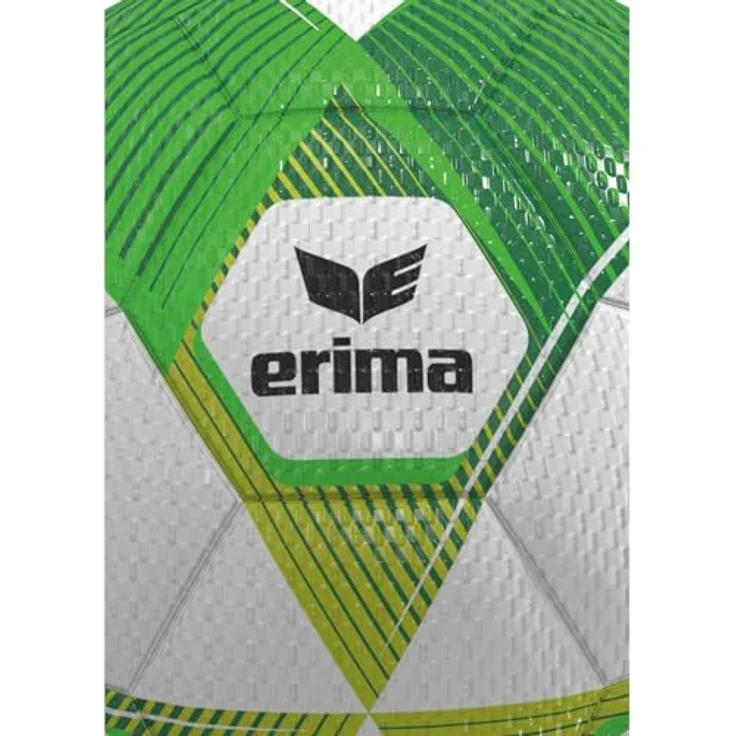 Erima Unisex Kinder HYBRID Lite 290 Fußball, langlebiges PU mit 3D-Struktur, Green Gecko/gelb, Größe 5 – Bild 2