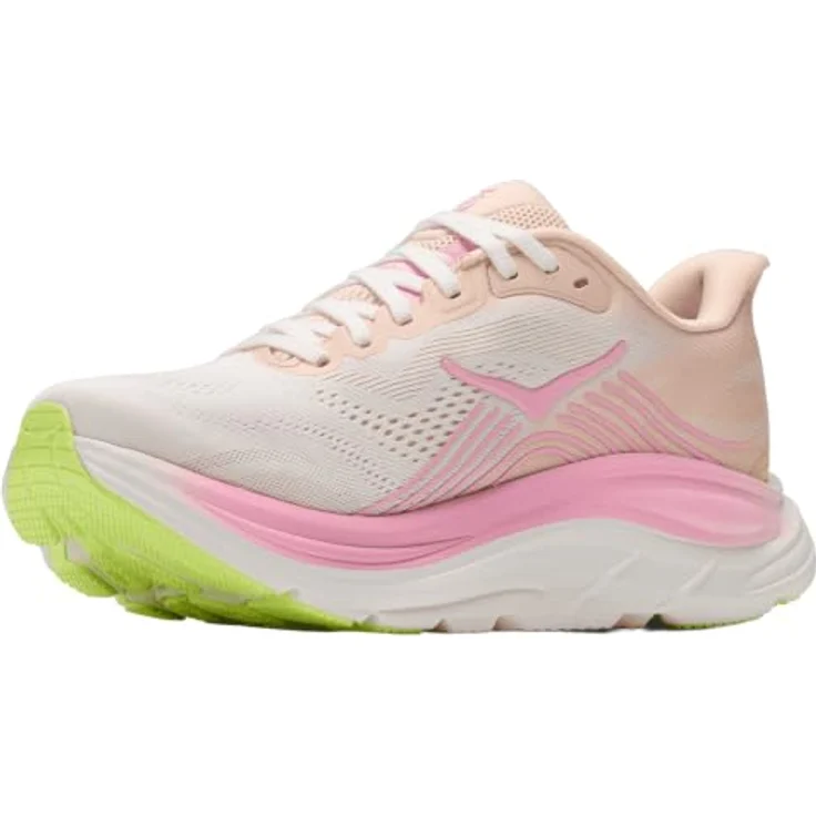 HOKA ONE ONE CLIFTON 11 Damen Laufschuh, neutral mit weichem Meta-Rocker™, atmungsaktivem Mesh-Obermaterial, Tangerine Glow/White, Größe 42.5 – Bild 7