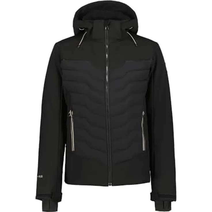 Icepeak Fremont Herren Winterjacke, wasserdicht, 2-Wege-Stretchmaterial, Schwarz, Größe 50