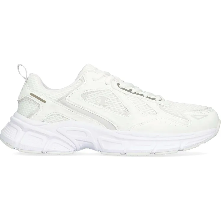 Champion RT25 Mesh, Unisex Laufschuh in Weiß/Light Grey, Größe EU 37,5, Low-Cut Design, Dämpfungseigenschaften