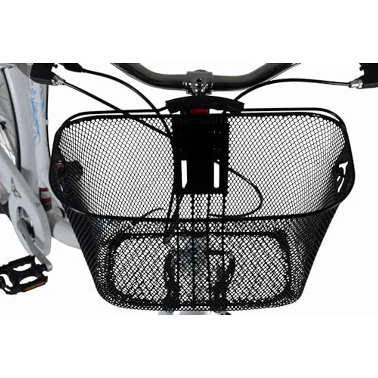DaCapo Citybike 28'' Papilio, 6-Gang-Schaltung, weiß mit Schmetterlingsmotiven, für Körpergrößen 160-185 cm, mit Korb – Bild 8