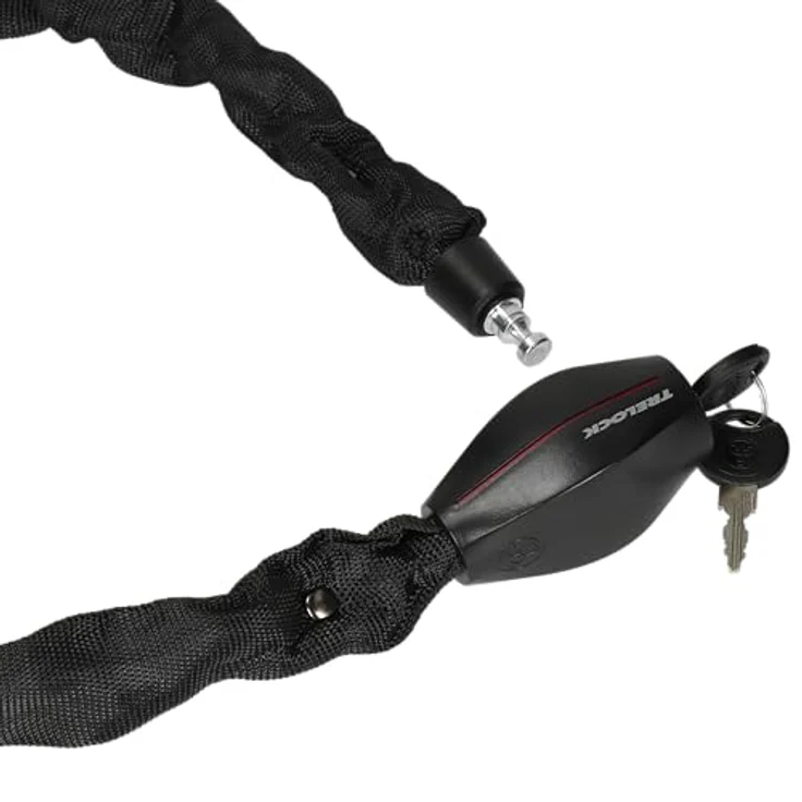 Trelock Kettenschloss, 85 cm, Sicherheitsstufe 2, Wendeschlüssel, Korrosions- und Staubschutz – Bild 5
