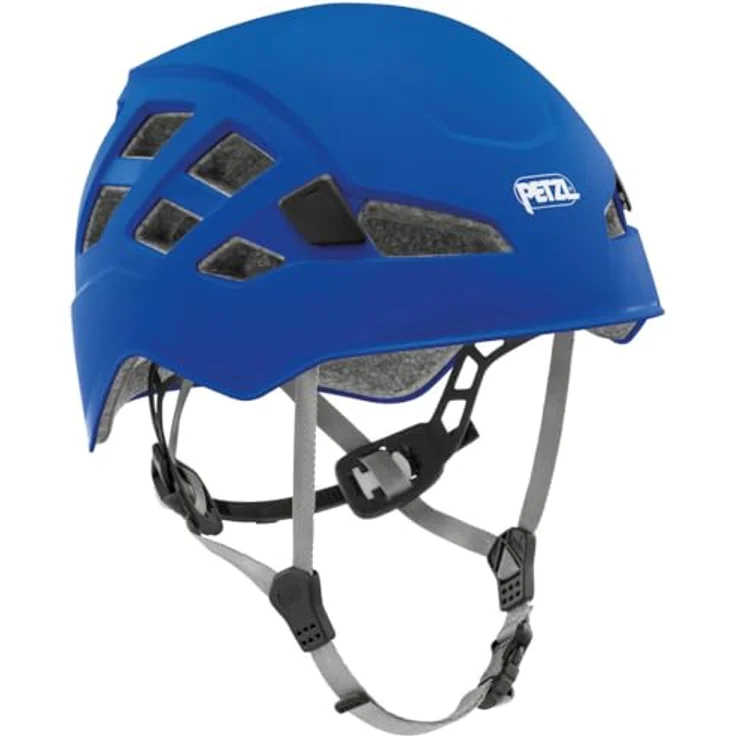 PETZL Kletterhelm BOREO - Mann, Blue, M/L mit Top and Side Protection und Stirnlampenclips – Bild 1