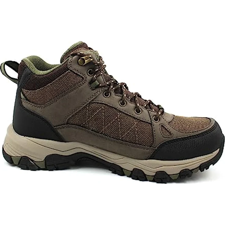 Skechers Selmen Melano, Robuster Wanderschuh aus braunem Leder, Größe 41 Normal – Bild 5