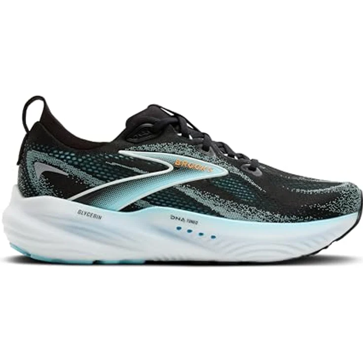 Brooks Running Glycerin 22, Herren Laufschuhe für Roadrunning, Komfort und Unterstützung, Größe 44.5, Orange und Schwarz – Bild 2