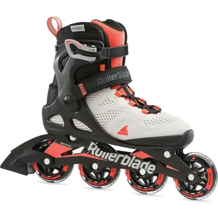Rollerblade Macroblade 80 W, Damen Rollschuhe mit 80 mm Performance-Rollen, Ghiaccio/Corallo