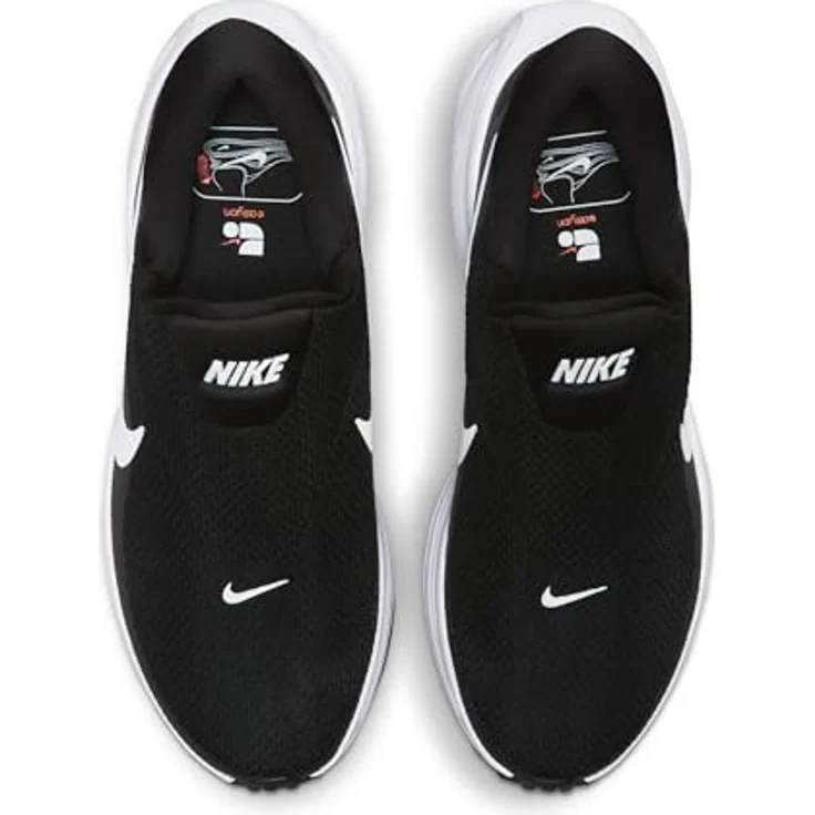 Nike Revolution 8 EasyOn, Damen Sneakers mit schaumstoffgepolsterter Mittelsohle, atmungsaktivem Mesh-Obermaterial, Schwarz, EU 38 US 7 – Bild 4