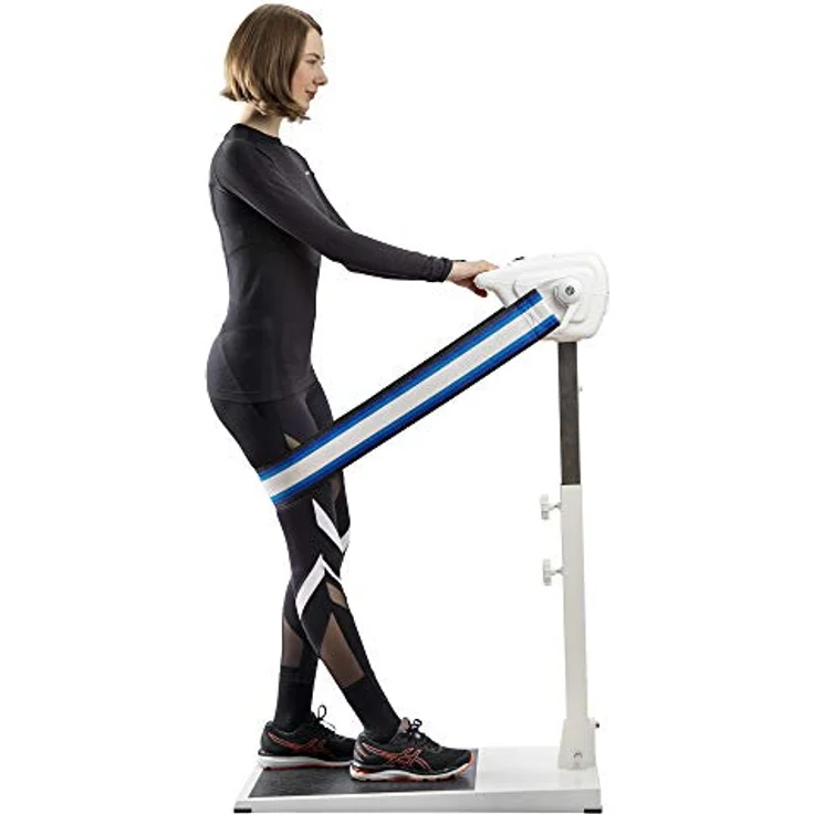 MASPO Bandmassagegerät MASPO Topfit 3000 PROFI Bandmassagegerät inkl. 3 Massagegurten, blau/weiß – Bild 9