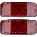 XLC Winora 3092070019 Rückstrahler-Set, Dreieckige Reflektoren aus robustem Kunststoff, Mehrfarbig Einheitsgröße