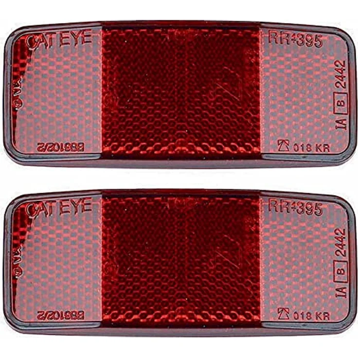 XLC Winora 3092070019 Rückstrahler-Set, Dreieckige Reflektoren aus robustem Kunststoff, Mehrfarbig Einheitsgröße