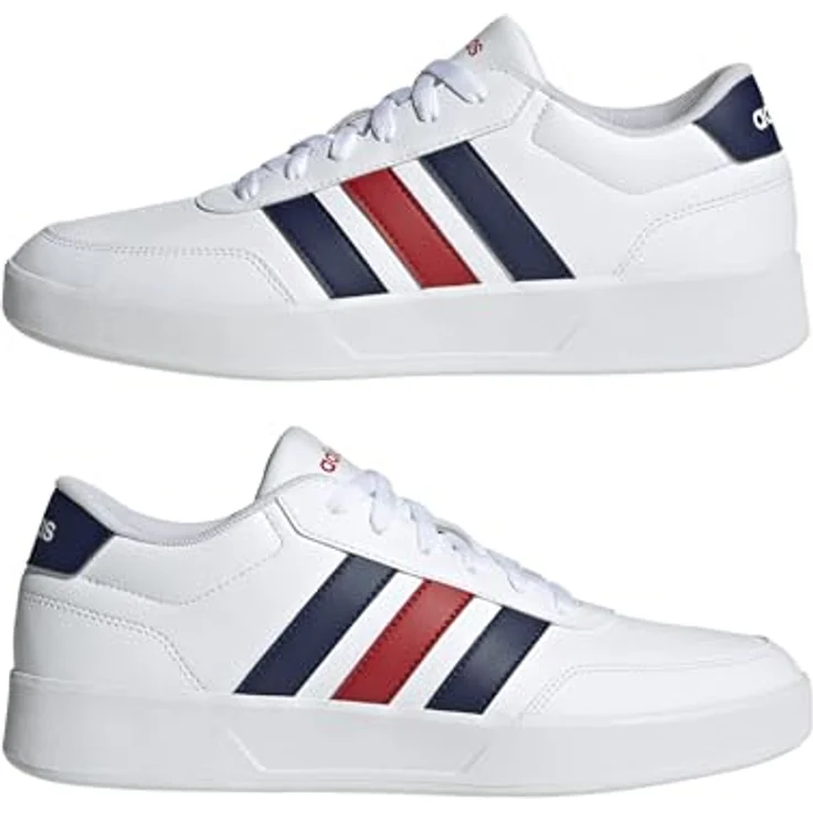 adidas Herren Breaknet 3.0 Shoes, Laufschuhe mit Synthetik-Obermaterial, FTWR White/Dark Blue/Better Scarlet, 48 EU – Bild 6