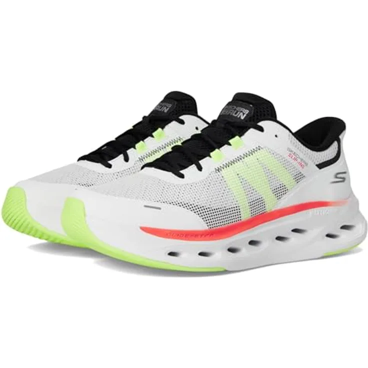 SKECHERS MAX CUSHIONING GLIDE, Laufschuhe mit Heel Pillow-Technologie, weiß