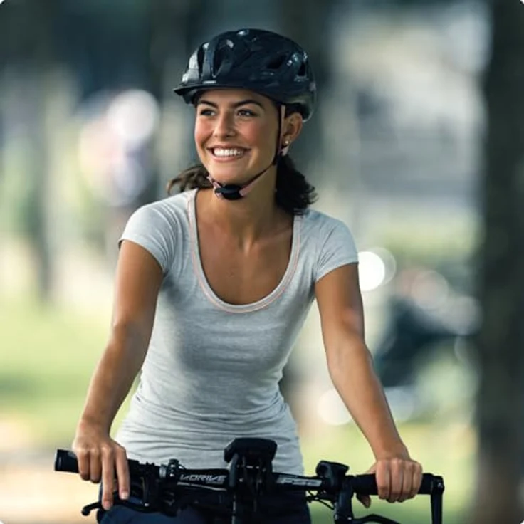 Abus Urban I 3. 0 Fahrradhelm - Blumenmuster/Schwarz 52 - 58 cm – Bild 7