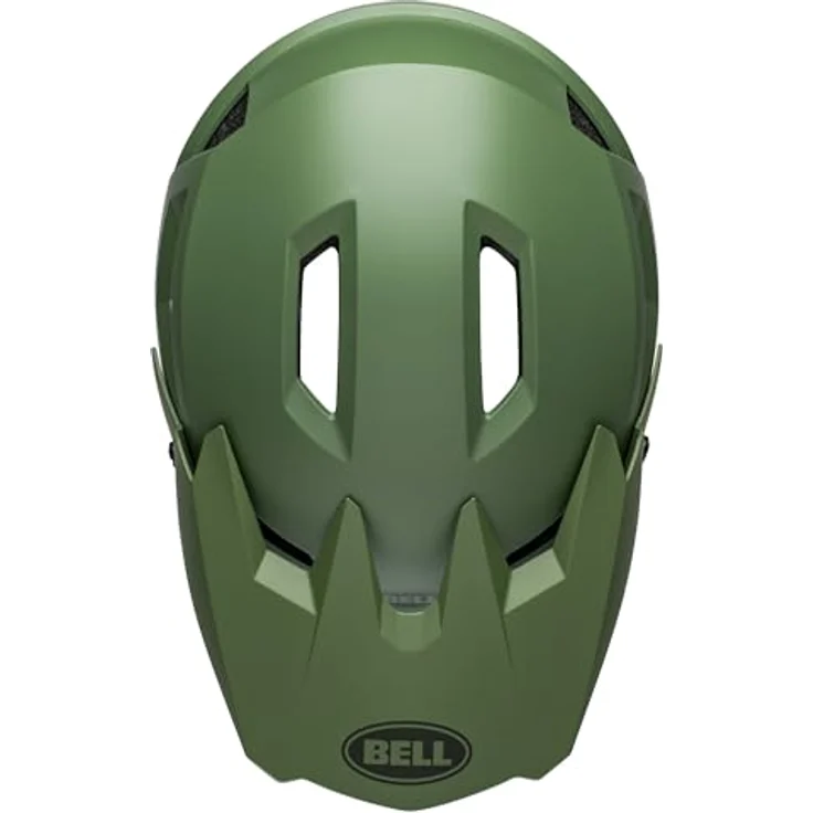 Bell Sanction 2, Fahrradhelm für MTB und DH, matte dunkelgrün, Größe XXS, mit 14 Belüftungsöffnungen und abnehmbaren Wangenpolstern – Bild 6