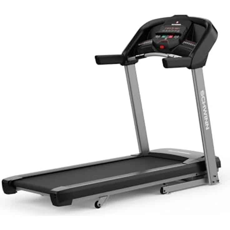 Schwinn Fitness SFT4.1, elektrisches klappbares Laufband mit 18 km/h, 10% Steigung, 140 × 50 cm Lauffläche, Bluetooth FTMS, SoftDrop, leise, inkl. 2 Monate JRNY gratis – Bild 1