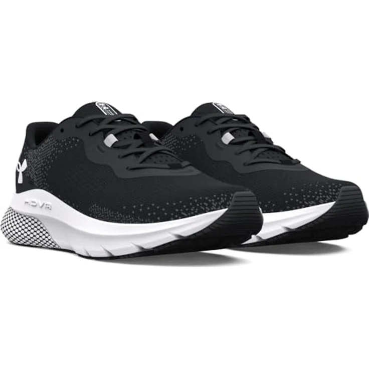 Under Armour HOVR Turbulence, Herren Laufschuhe mit atmungsaktivem Obermaterial, HOVR-Technologie und Gummisohle, Schwarz (44.5) – Bild 2