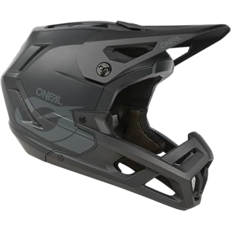 O'Neal SL1 SOLID, leichter Enduro Full-Face Helm mit optimaler Belüftung, schwarz, Größe L – Bild 6