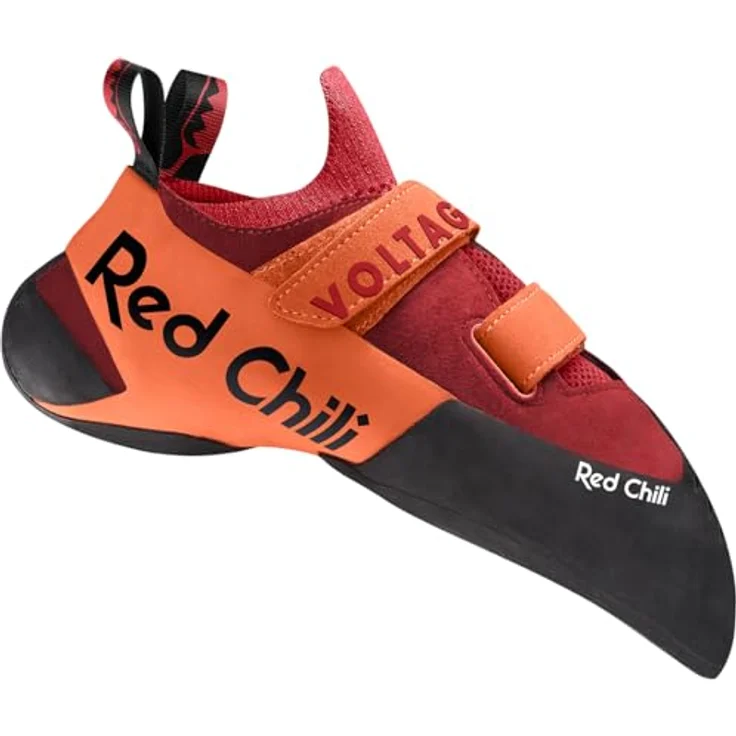 Red Chili Voltage 2, Herren Kletterschuhe mit klettverschluss und abriebfester Gummisohle, Rot, Größe 40.5 – Bild 3