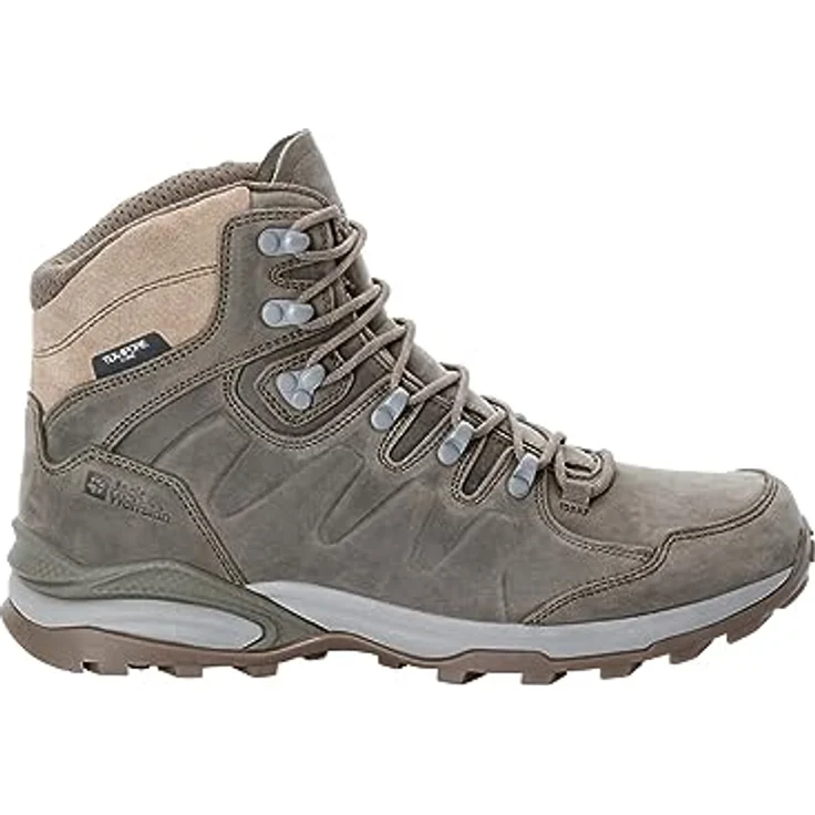 Jack Wolfskin REFUGIO PRIME TEXAPORE MID M, Wasserdichter Trekkingschuh aus geöltem Nubukleder für Herren – Bild 2