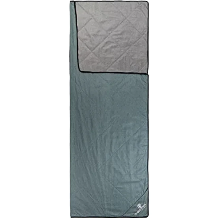 Grüezi Bag WellhealthBlanket Wool Deluxe, Schlafsack 200 cm mit warmer Almwolle und weicher Mikrofaser