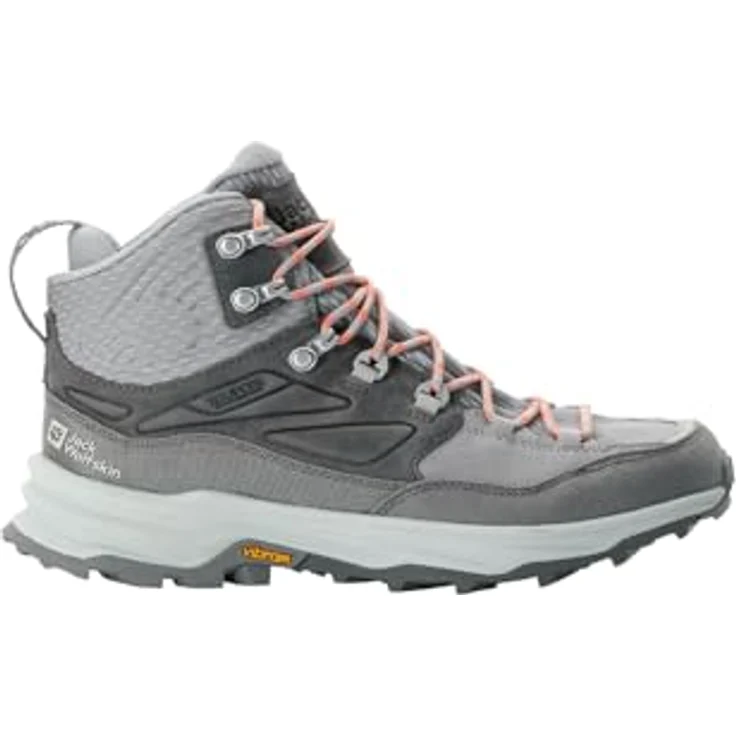 Jack Wolfskin Cyrox Texapore Mid W, Damen Wanderschuhe, atmungsaktiv und wasserdicht, Grau, Größe 39 – Bild 1