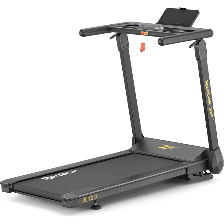 Reebok i-Run 5 Laufband, 15 km/h, 12 Steigungsstufen, 120 x 46 cm Lauffläche, klappbar mit Transportrollen