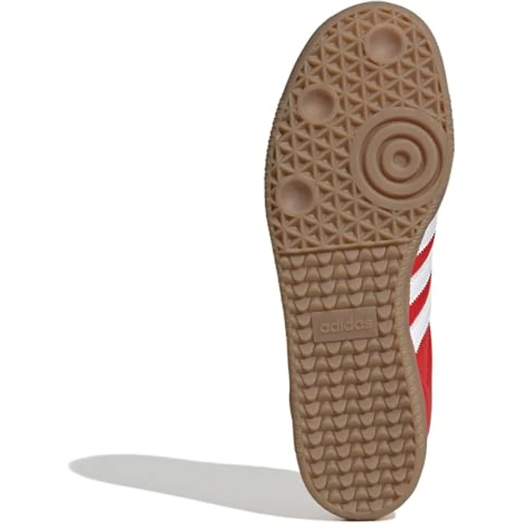 adidas Samba FC Bayern, Laufschuhe aus Leder mit Vereinslogo in Rot und Weiß, EU 46 – Bild 2
