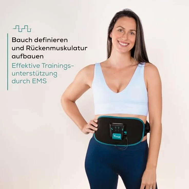 Antelope Corefit II EMS Trainingsgürtel, gezielte Stimulation der Bauch- und Rückenmuskulatur, unterstützt effektiv Muskelaufbau & Fettverbrennung, 9 Trainingsprogramme, für Frauen und Männer – Bild 2