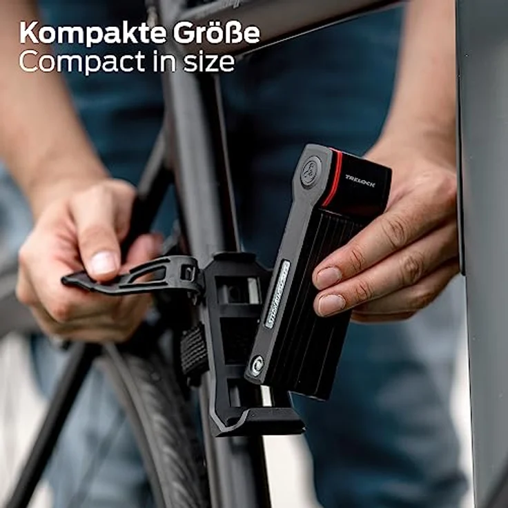 Trelock FS 280 TWO-GO, Veloschloss (100 cm) mit kompaktem Faltmaß und X-MOVE-Halter-System für flexibles Anbringen – Bild 6