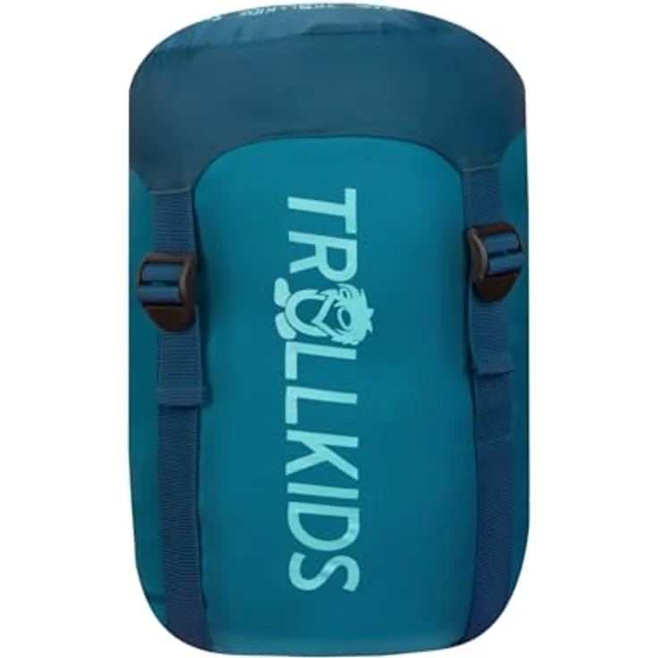 Trollkids Fjell Dreamer Extendable, Mumienschlafsack für Kinder mit Kapuze und Zwei-Wege-Reissverschluss, 170 cm, blau – Bild 6