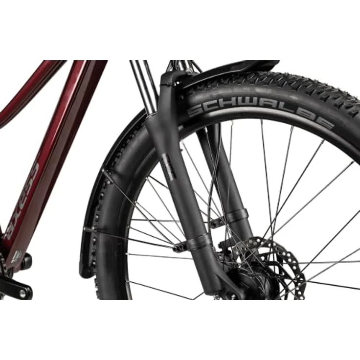 Axess Meea DX 27.5 Zoll Mountainbike, Dunkelrot, mit SR Suntour Federgabel und hydraulischen Scheibenbremsen – Bild 8