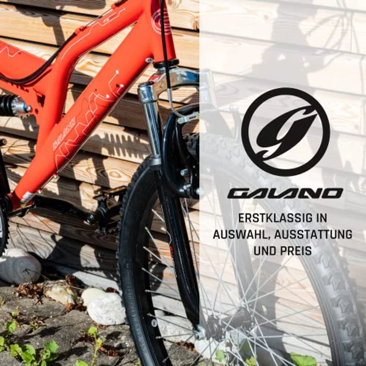 Galano FS180 Jugendfahrrad 24 Zoll Mountainbike 130 - 145 cm 21 Gänge Mädchen Jungen Fahrrad ab 8 Jahre MTB Fully Jugendrad V-Brakes 37 cm, khaki – Bild 8