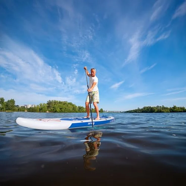 zray Inflatable SUP-Board X1 Premium Stand Up Paddle Komplettset 310x81x15 cm, Allround, bis 140kg, Blau – Bild 3