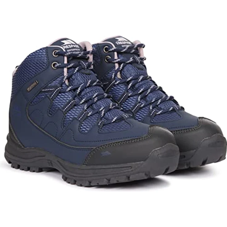 Trespass Mitzi Damen Wanderschuhe, Mid Cut, wasserdicht und atmungsaktiv, blau, Größe 39 – Bild 8
