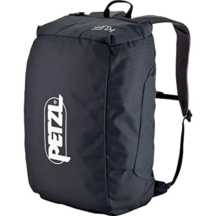 PETZL Seilsack KLIFF, 36 Liter Volumen für bis zu 100 m Seil, Grau, Unisex, mit abnehmbarer Seilplane und schaumstoffgepolsterten Schulterträgern – Bild 1