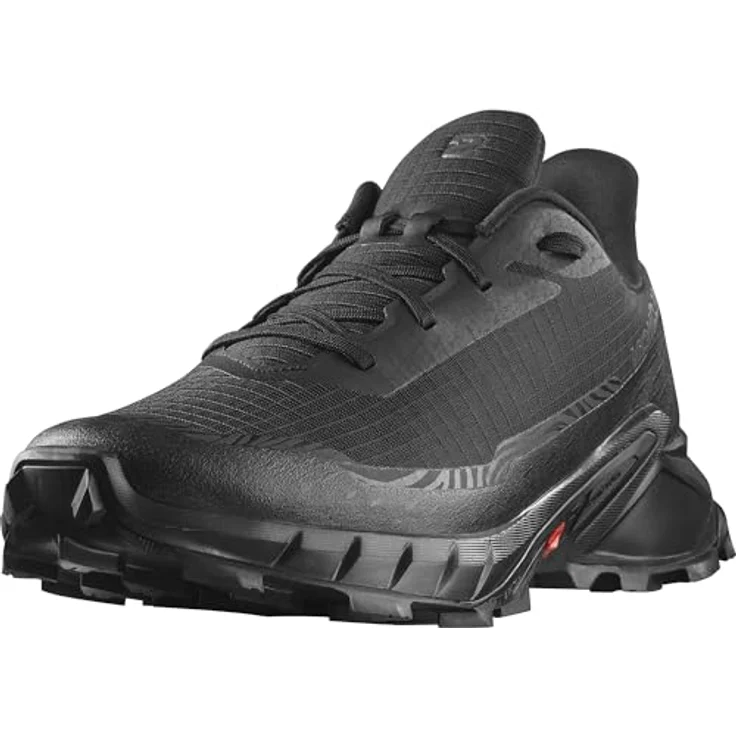 Salomon Alphacross 5, Herren Laufschuhe mit Mesh-Obermaterial und Contagrip Außensohle, Schwarz (42) – Bild 3
