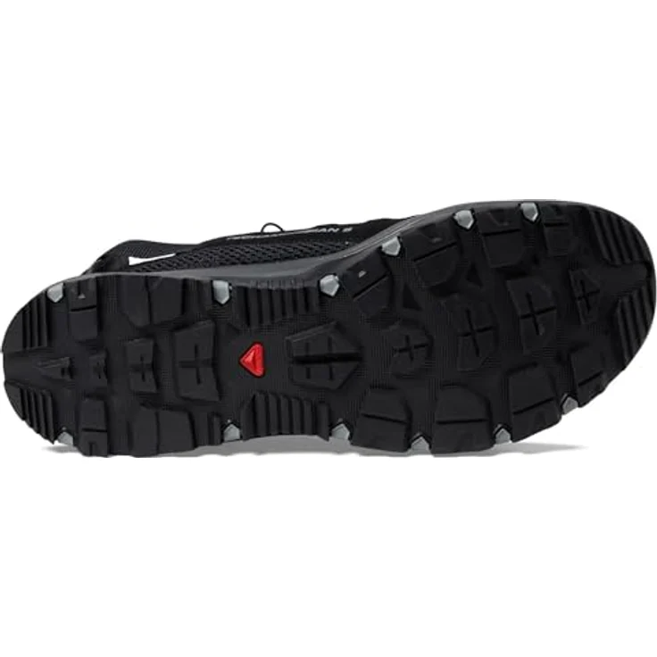 Salomon Techamphibian 5, Wanderschuh aus atmungsativem Mesh mit Quicklace-Schnürsystem, schwarz – Bild 5