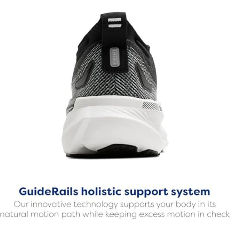 Brooks Glycerin GTS 23, Laufschuhe mit strukturierter Unterstützung und atmungsaktivem Obermaterial, Schwarz/Grau/Weiß, Größe 46.5 – Bild 3