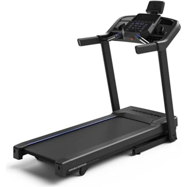 Horizon Fitness Laufband 5.0 AT, vernetztes Training, einfache Steuerung, platzsparend klappbar