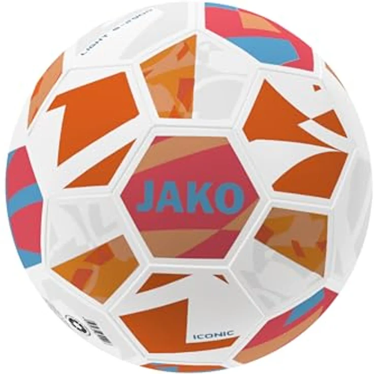 Jako Fussball Lightball Iconic 2373, Trainingsball mit Hybrid Technologie und 32-Panel-Konstruktion, 100% Polyurethan – Bild 1