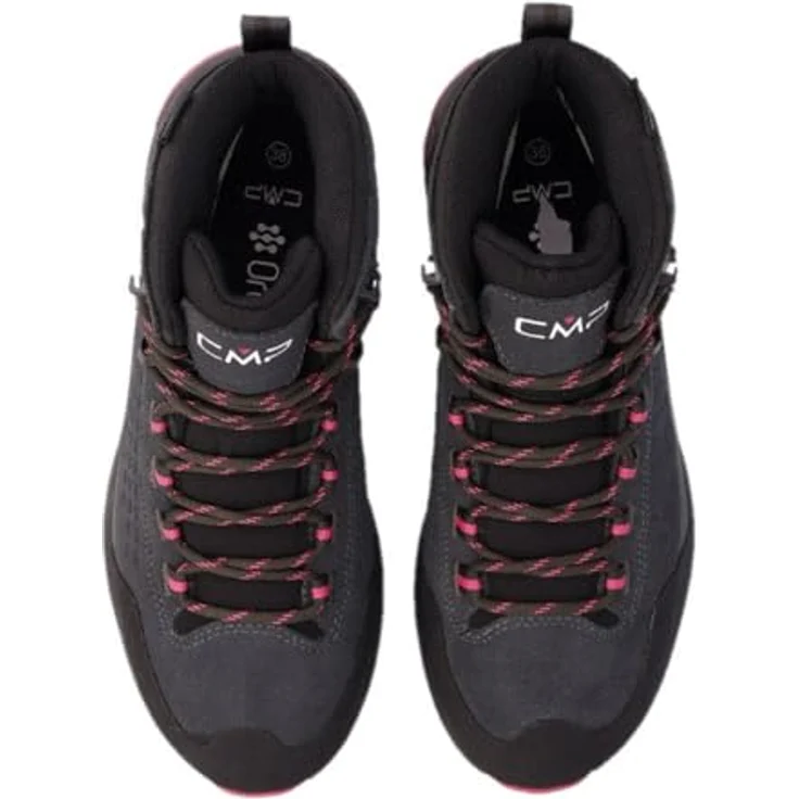 CMP Damen Trekkingschuhe VERTYX MID, wasserfeste Wanderschuhe mit robuster Laufsohle aus Leder und Textil – Bild 3