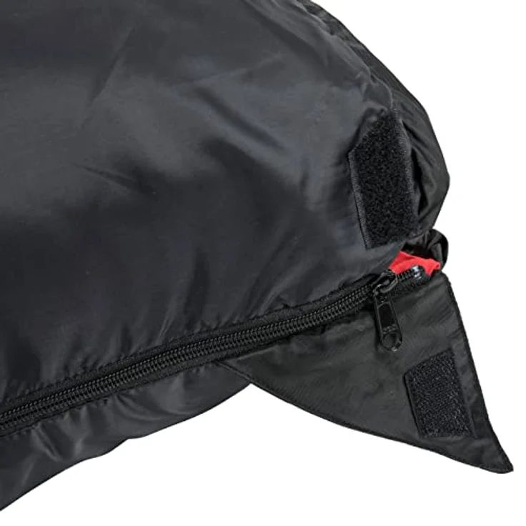 Trespass Schlafsack 180 cm, Komfortbereich +0°C bis +13°C, -3°C bis +22°C Temperaturgrenze, Zwei-Wege-Reißverschluss – Bild 5