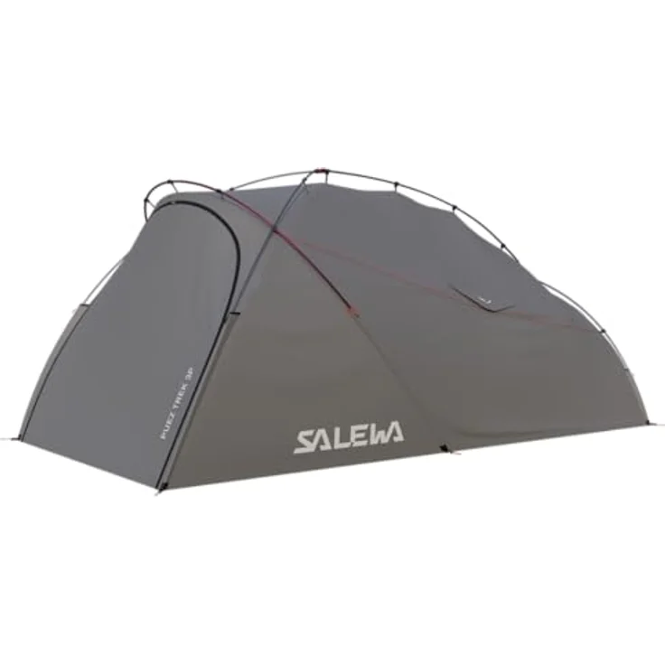 Salewa Puez Trek 3P Zelt, mit vestibule extension solution und verstellbaren Verankerungspunkten, Farbe: 0590-alloy/gold, Größe: UNI – Bild 2