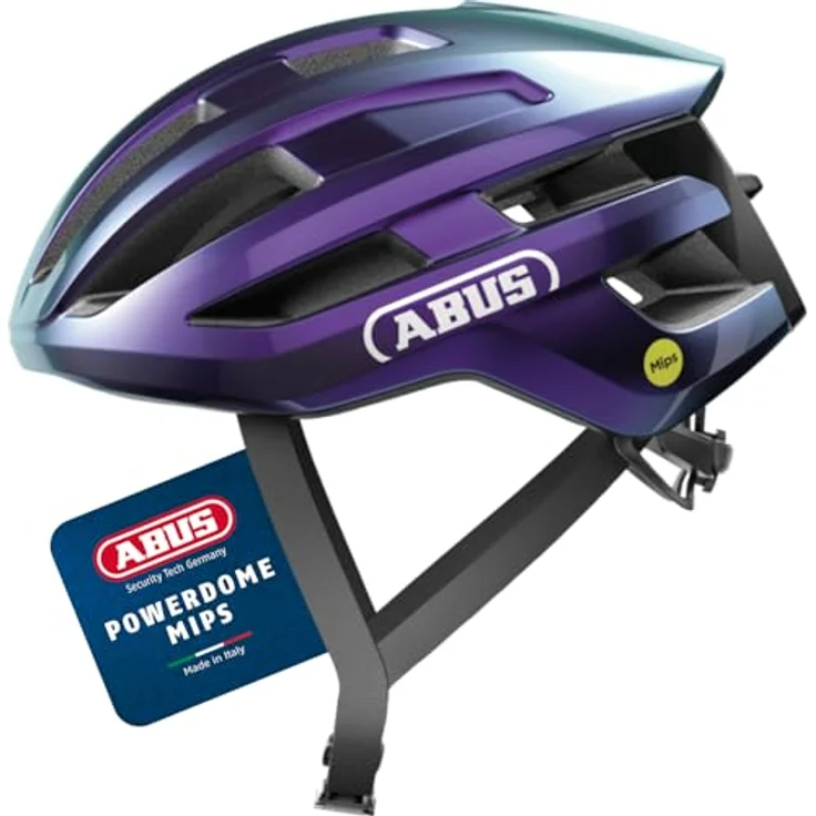 Abus PowerDome MIPS, Velohelm (51 - 55 cm) mit optimaler Belüftung und individuellem Anpassungssystem – Bild 1